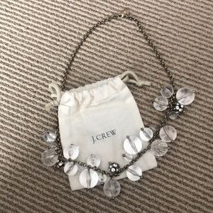 JCrew clear ball necklace